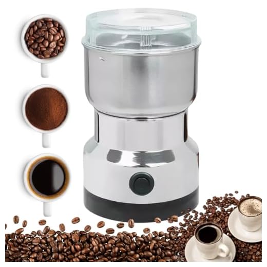 Moedor de Café Elétrico Triturador de Grãos, Temperos, Amendoim, Sementes, Especiarias, Ervas Secas, Raízes, Compacto e Portátil, Lâminas de Inox, Tampa Acrílico, Para Cozinho de Uso Doméstico 110v