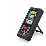 Rechargeable Digital Multimeter True RMS 9999 Counts 1000V 10 ADC AC Voltage Current Multimetro Color LCD Multitester