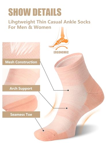 Image of 90% Merino Wool Breathable Running Ankle Socks for Men Women 3 Pairs