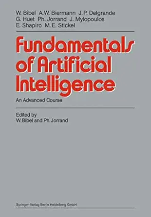 Fundamentals of Artificial Intelligence: An Advanced Course 1987th Edition-Wow! eBook