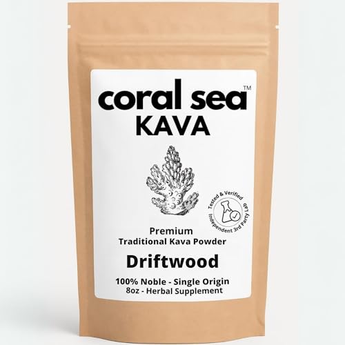 Kava Powder Noble Kava Kava Root Drink Heavy Vanuatu Traditional Grind Tea Calming Relaxation Tension Easing Strong Natural Bitter Flavor Driftwood 8oz