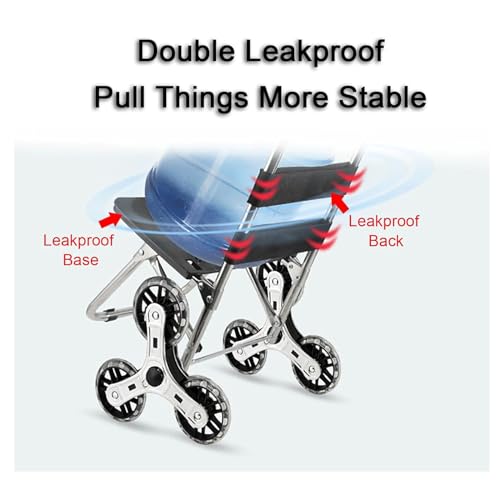 HARIPYER Einkaufstrolley Faltbarer wasserdichter Einkaufssackwagen Protable für Camping Treppensteiger Trolley – Bild 4