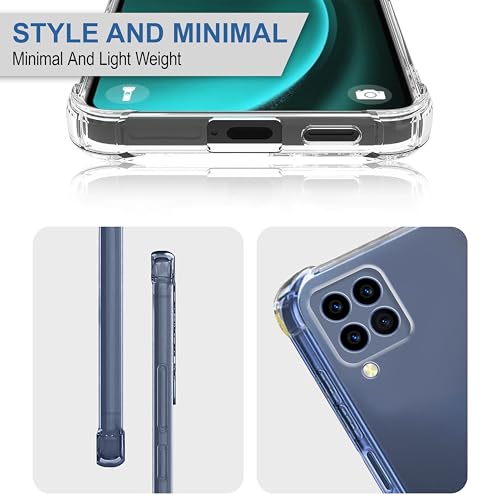 Image of CEDO Samsung A12 / F12 / M12 Bumper Case | Soft Jel Flexible Thin Full Protection Shock Proof Clear TPU Back Case Cover for Samsung Galaxy A12 / F12 / M12 (Transparent)