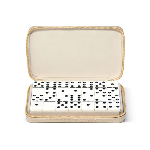 AERIN Enzo Travel Domino Set - Fawn
