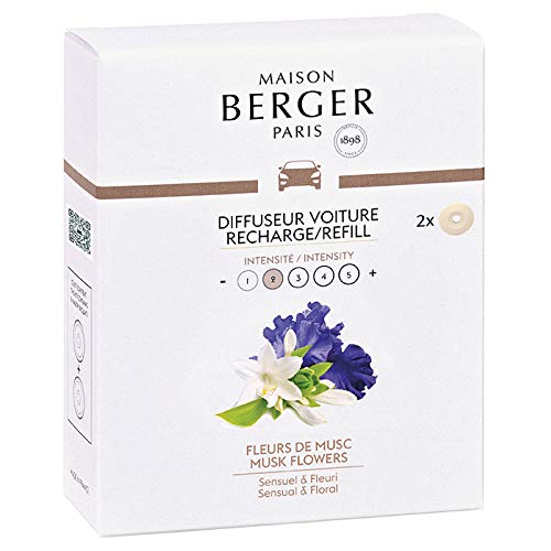 MAISON BERGER Recharges Diffuseur Voiture Fleurs de Musc Cover