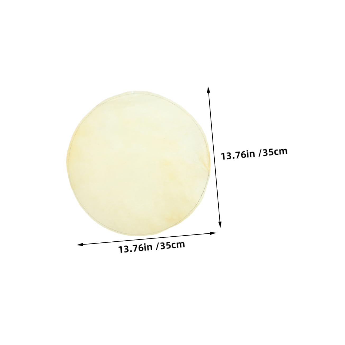 ERINGOGO Leather Drum Heads Set 2pcs 350mm for Tambourine Skin and Musical Instrument Parts