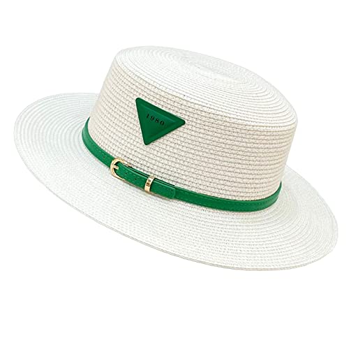 Bucket hat,Manual Crochet Hook Sunshade Straw Hat Children Anti-UV Fisherman Sandy Beach Hat Seaside on Vacation for Sun Hat White