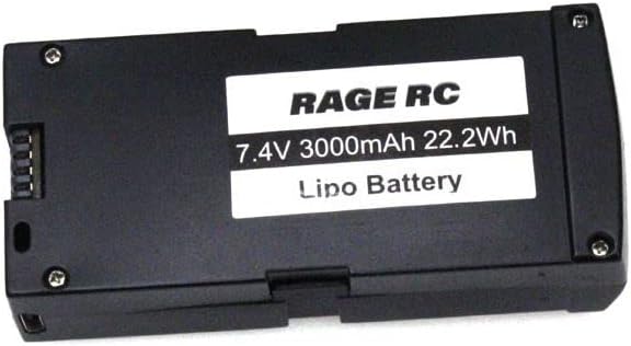 Rage R/C - 2S 7.4V 3000 mAh Battery w/Case; Stinger GPS