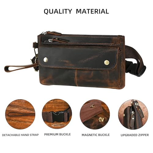 Handadsume Genuine Leather Waist Pack