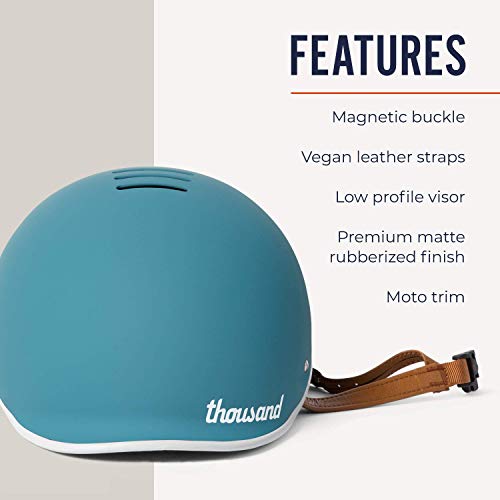 Thousand Adult Bike Helmet - Heritage Collection - Coastal Blue, Small #TOP4