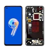 SHOWGOOD AMOLED ekran dotykowy wyświetlacz LCD, do Asus Zenfone 9 AI2202-1A006EU AI2202 AI2202_B ekran dotykowy LCD zamiennik digitizera czarny z ramką