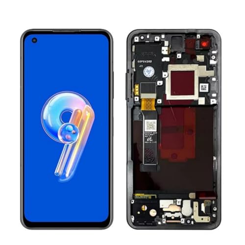 SHOWGOOD AMOLED ekran dotykowy wyświetlacz LCD, do Asus Zenfone 9 AI2202-1A006EU AI2202 AI2202_B ekran dotykowy LCD zamiennik digitizera czarny z ramką
