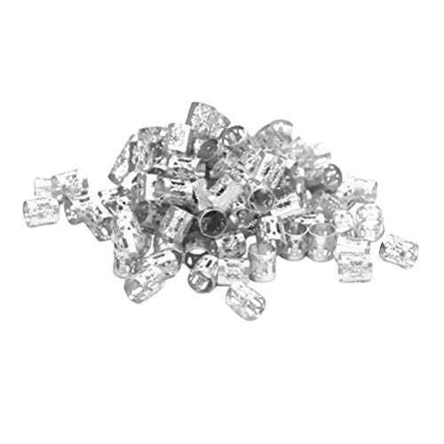 Lurrose 700PCS 7 cores Acessórios para perucas Extensões de cabelo Anéis de crimpagem Tranças de cab