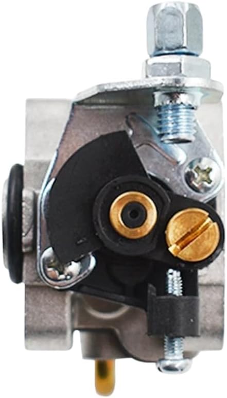 Carburetor top view showing throttle linkage