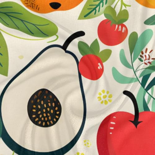 Tropical Fruit Pear Silk Feeling Scarf Head Scarf for Women 23.6 x 23.6 Inch Neckerchief Lightweight Square Scarves Bandana Hair Wrap for Sleeping3