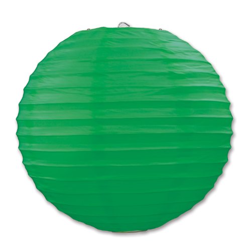 Beistle Green Paper Lanterns, 9.5