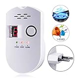 detector de gas butano 🔥Ampliamente Aplicado --- Diseño de enchufe europeo estándar, plug and play, no requiere convertidor. Ampliamente utilizado para restaurante, hospital, hotel, fábricas de petróleo, garajes, estaciones de servicio, etc.
