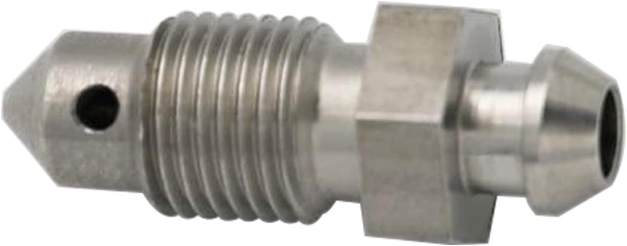 -3 AN Brake Bleed Nipple Screw Bleeder Fitting Stainless Steel