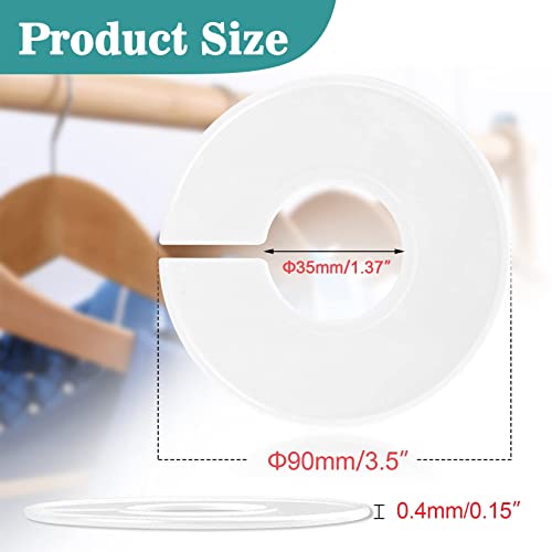 30Pcs Closet Dividers Baby Clothes Organizers - Girl Boy Closet Organizers Clothes Dividers Closet Labels Closet Separators Garment Organizer Boutique Clothing Rack Dividers Hanger Dividers Hanger Markers Closet Size Dividers White #TOP1