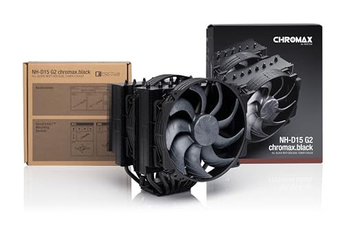Noctua NH-D15 G2 chromax.black, Disipador de CPU de Doble Torre y Máxima Calidad para AMD AM5/AM4 e Intel LGA1851/LGA1700/LGA1200 (Negro) - imagen 4
