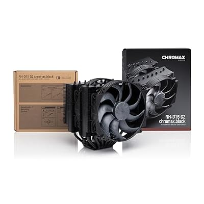 Noctua NH-D15 G2 chromax.Black Premium Dual Tower CPU Cooler for AMD AM5/AM4 and Intel LGA1851/LGA1700/LGA1200 (Black)