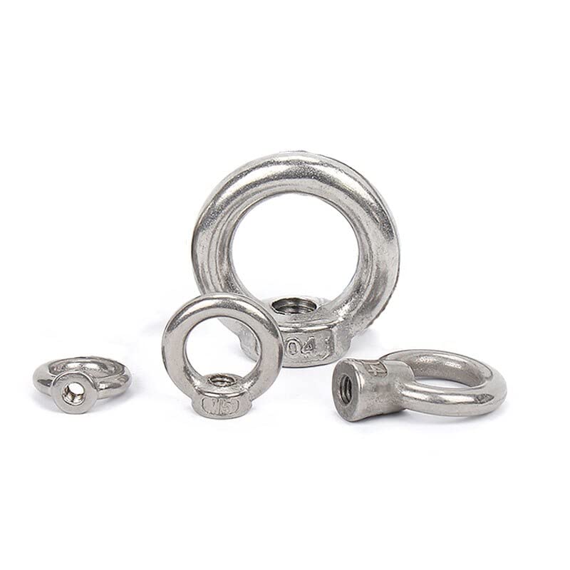 1PCS A2 Stainless Steel Hook Ring Nut M3 M4 M5 M6 M8 - M24 Circle Eye Nuts Fastener - (Size: M 24)