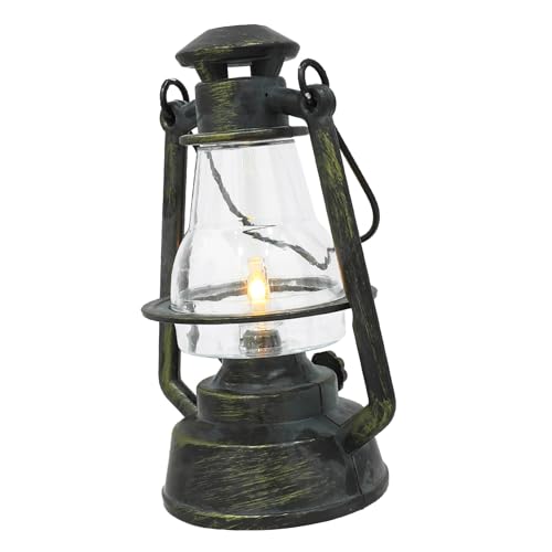 TOYANDONA Linterna LED Portátil Retro de Metal Cobre Lámpara Colgante para Camping y Tienda Luz Vintage para Senderismo Pesca y Decoración de Exteriores Pequeño