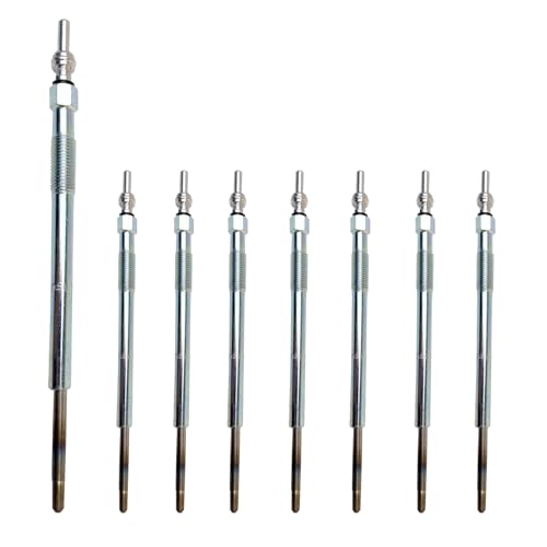 Ensun Diesel Glow Plugs - Dual Coils Fast Start - Compatible with 6.7L V8 Diesel 2011 F-250 F-350 F-450 F-550 Super Duty Pack of 8