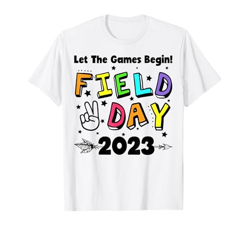 Field Day 2023 Let The Games Begin Teachers Camiseta