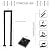 Iron Indoor Stair Railing, U-Shaped Handrails for Indoor Stairs, Modern U Metal Stair Handrail Indoor, Individual Non-Slip Hand Rails for Outdoor Steps, Staircase Handrails (Black A, 95cm)