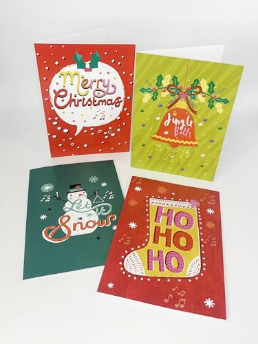 Cartes de Noël audio pour cadeaux personnalisés uniques avec module sonore de 30s à bricoler
