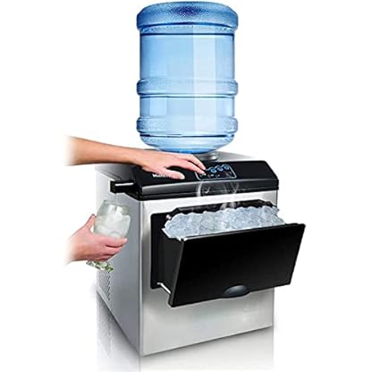Eismaschine 25Kg Elektrische Gewerbe- Oder Homoseuse-Arbeitsplatte Automatische Kugeleismaschine, Eiswürfelmaschine…