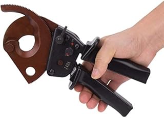ANGGREK Cable Ratchet Cutters Heavy Duty 300mm² J40A Aluminum Copper Ratchet Wire Cable Cutter Ratchet Clamp Cable Cutting Gear Cable Cutter