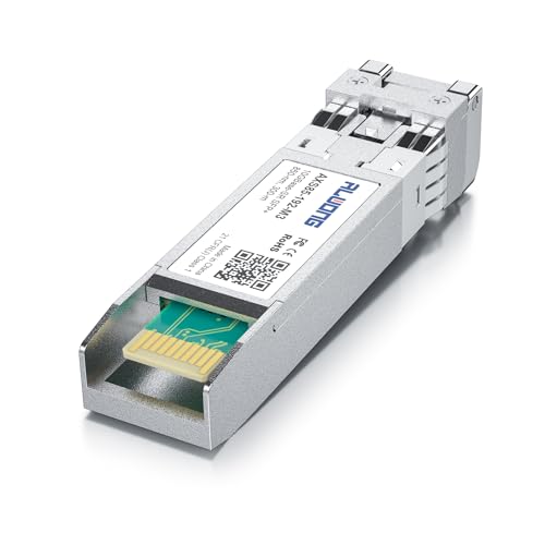 Alwong 10GBase-SR LC Transceiver Kit – 10G SFP+ SR Multimode-Modul Kompatibel mit Cisco SFP-10G-SR, Meraki MA-SFP-10GB-SR, Microtik S+85DLC03D, Ubiquiti, Netgear, Zyxel usw.