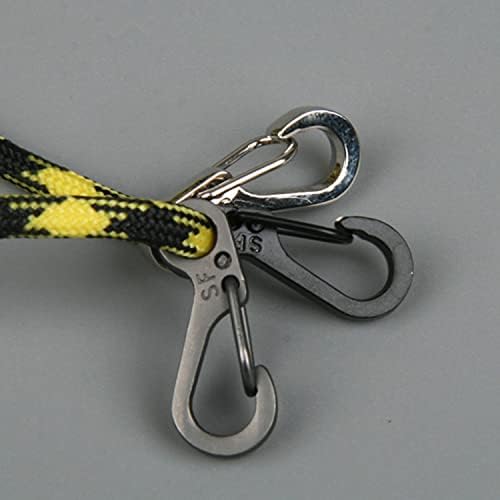 Rayong 15Pcs Small Carabiner 1 Inch SF Mini Carabiner Clip Aluminum Small Carabiner Clips Spring Snap Keyring Hook Paracord Carabiners for Camping Traveling Hiking Keychains Outdoor, 3 Colors