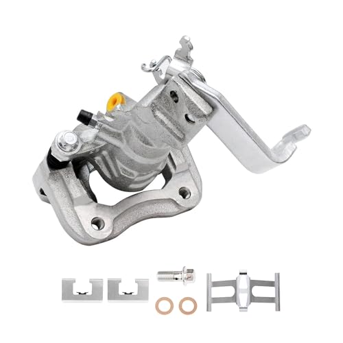 Image of Detroit Axle - Rear Right Brake Caliper for 1998-2007 Honda Accord 2004-2008 TSX Passenger Side Disc Brake Caliper w /Bracket 2005 2006 Replacement