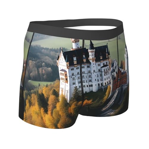 Men's Underwear Germany Neuschwanstein Castle Boxer Briefs, Stretch Moisture-Wicking Trunks and Boxer Brief for Men3