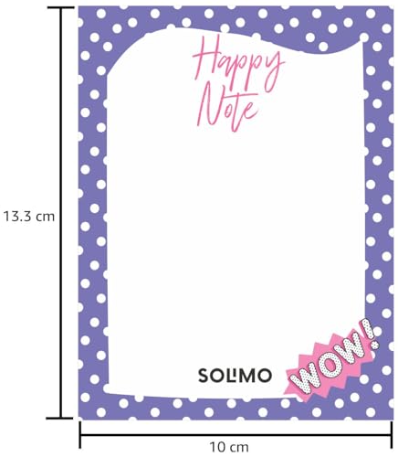 Image of Amazon Brand - Solimo To Do List Notepad, Book, Stationery, 4 inch x 5.25 inch, Writing Pads 50 Tear Off Sheets, Set of 12 Planners