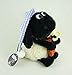 Shaun das Schaf Kuscheltier Timmy mit kleinem Bär, Schnuller und Schlafmütze, 25 cm, Farbe: Weiß/Schwarz