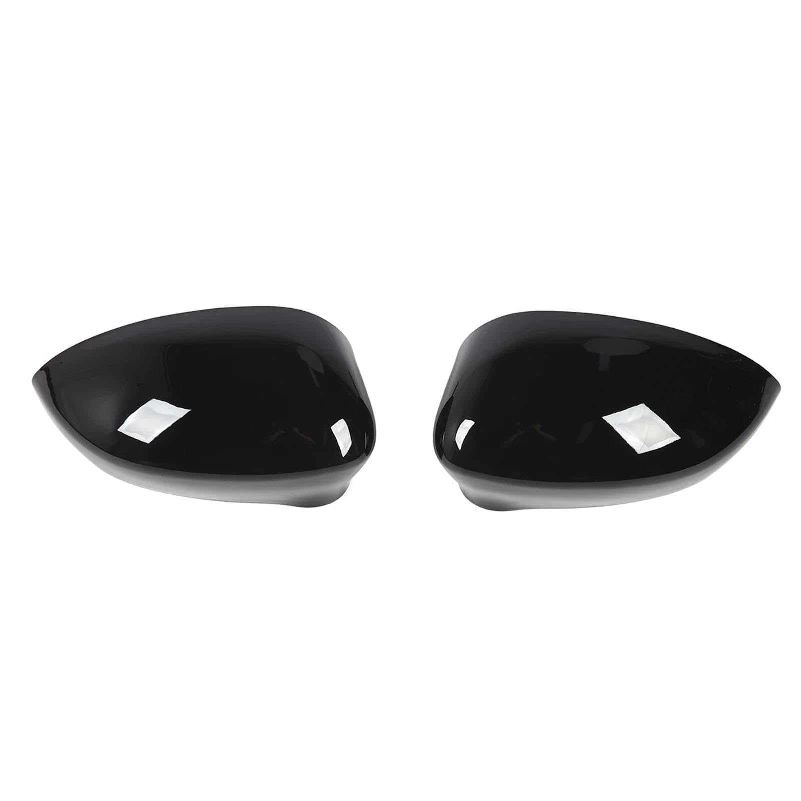 Car Rearview Side Mirror Cover Wing Cap Exterior Door Housing Shell Trim Sticker for Fiat 500 2007-2021(Gloss Black)