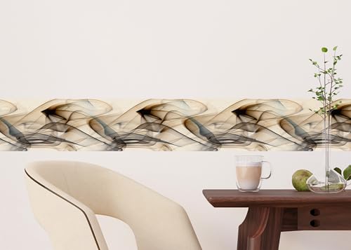 AG Design Rauch Selbstklebende Bordüre, Küche, Wohnzimmer, Wand Sticker, Mehrfarbig, 500 x 13,8 cm | WB 8243