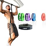 [page_title]-ActiveVikings® Pull-Up Fitnessbänder | Perfekt für Muskelaufbau und Crossfit Freeletics Calisthenics | Fitnessband Klimmzugbänder Widerstandsbänder (B - Schwarz : Light (Leichter Widerstand))