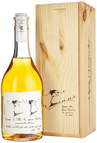 Distilleria ROMANO LEVI Grappa Classica Di Ambrata In Cassetta Di Legno Obstbrände (1 x 700 ml)