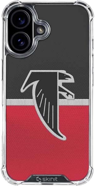 Skinit Clear Phone Case Compatible with iPhone 17 - Officially Licensed NFL Atlanta Falcons Design