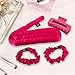 Heatless Hair Curler, Satin Hair Rollers for Heat less Curls Overnight, Premium Satin for No Heat Curls, Overnight Heatless Curling Rod to Sleep In, Silky Curlers with Clip and Scrunchies