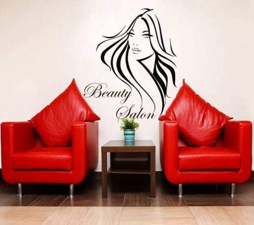 Hair Wall Decals Vinyl Decal Beauty Salon Sticker Home Interior Design Mural Women Girl Art Room Decor MC18