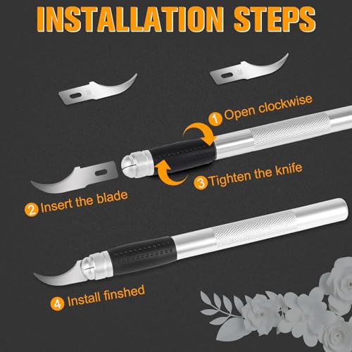 image for Jetmore 100 Pack Exacto Knife Blades #28, Hobby Knife Blades, Craft Kn