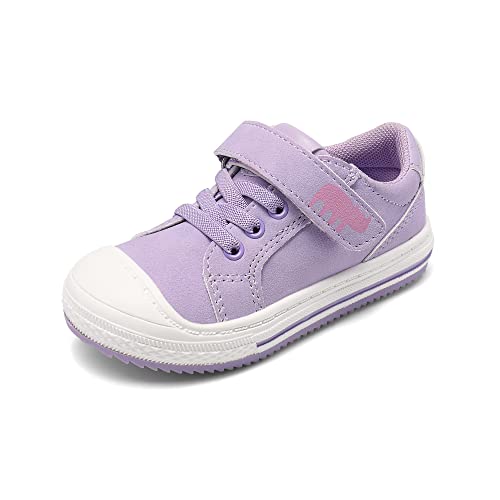 DREAM PAIRS Toddler Boys Girls Sneakers Casual Lightweight Kids Storybook Walking Skate Shoes 4 Toddler Light Purple