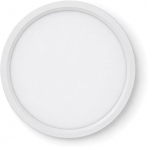 TANBABY Ultra Thin Flush Mount LED Ceiling Light, 18W 1800LM, 8.66 Inch Round Lo