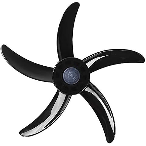 JanJean Plastic Fan Blade Leaves Replacement Part with Nut Cover for 20 Inch Standing Pedestal Fan Table Fanner General Accessories Black One Size Cover